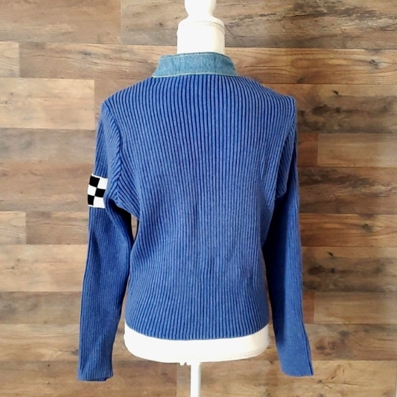 Free people Understated Leather denim racing jacket NWT Small - Picture 4 of 5